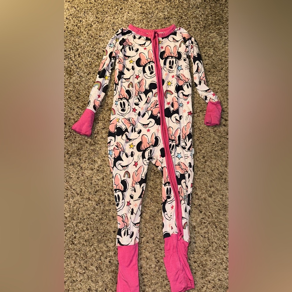 12-18 month Little Sleepies Disney Minnie! Worn a handful of times, EUC